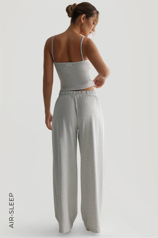 Air-Sleep Straight Leg Pants - Light Heather Gray